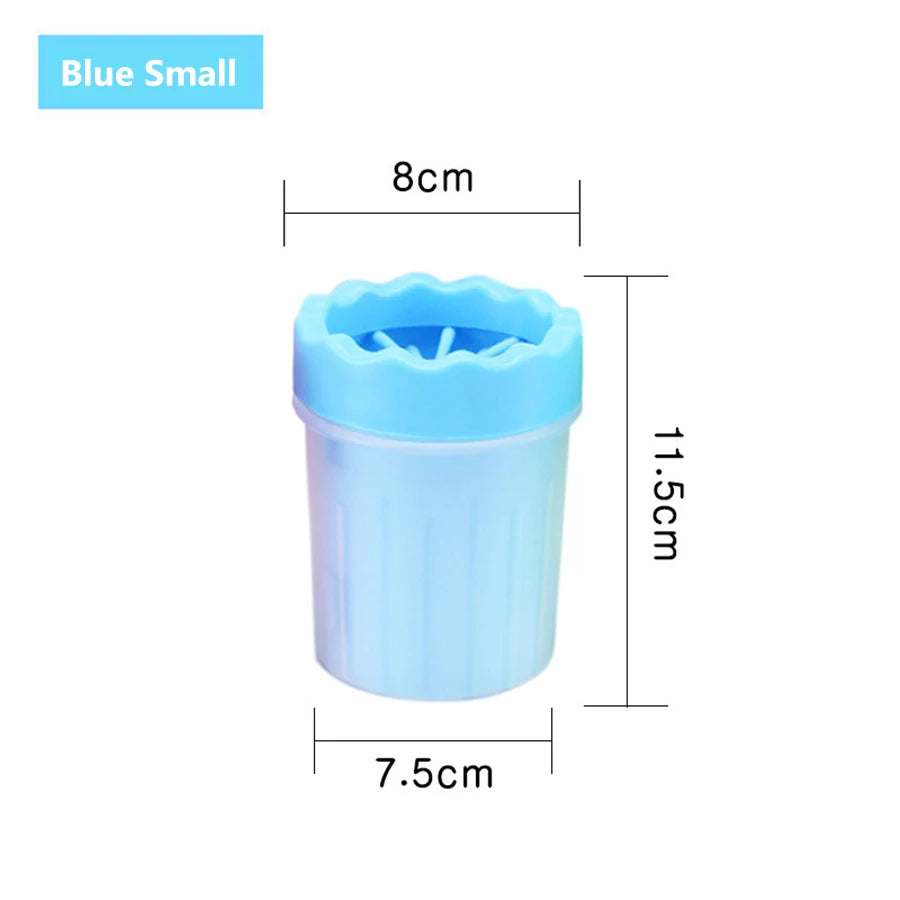 Pet Paw Cleaner Cup – Portable Dog Foot Washer with Silicone Brush