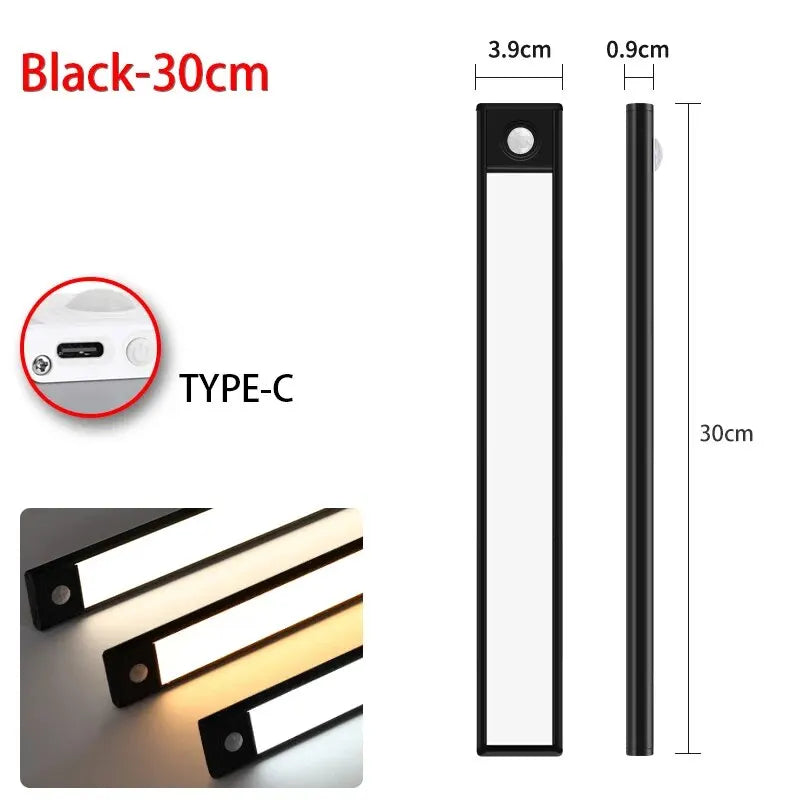 Motion Sensor LED Cabinet Light – Wireless Rechargeable Night Light
