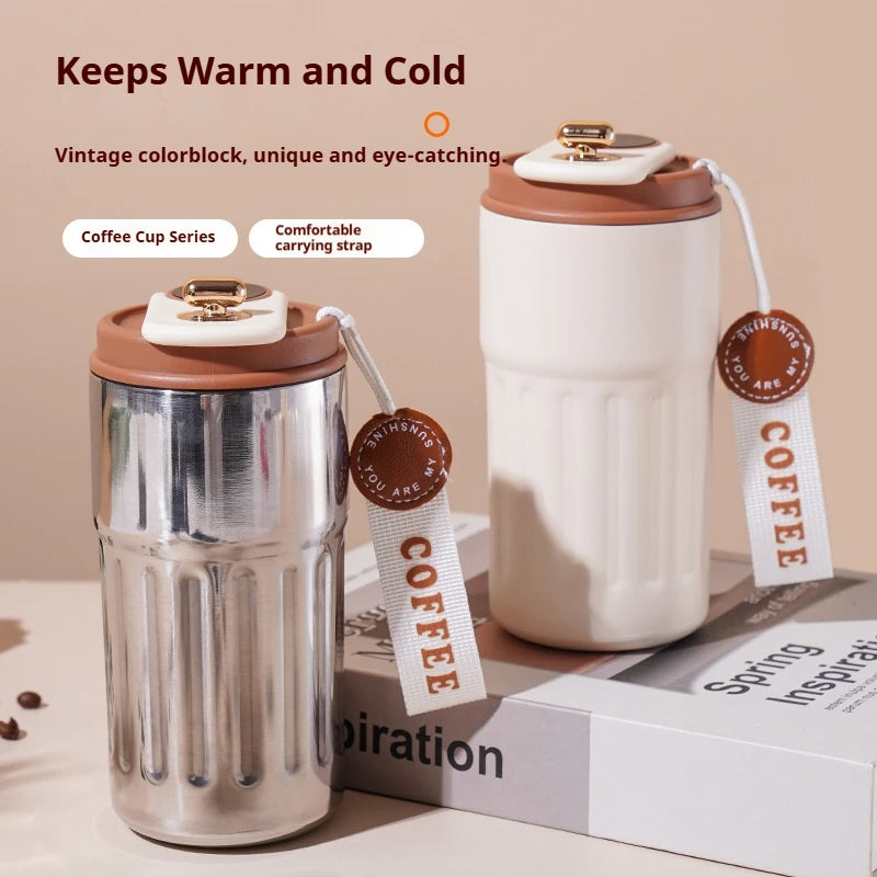 Smart Temperature Display Stainless Steel Vacuum Bottle – 450ML