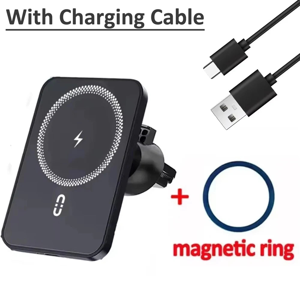 30W Magnetic Wireless Car Charger – Fast Charging Phone Mount