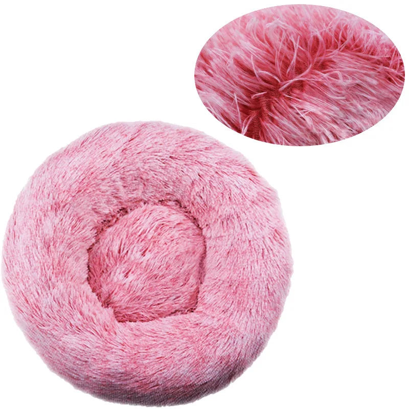 Calming Donut Dog Bed | Soft Plush Anti-Anxiety Pet Bed