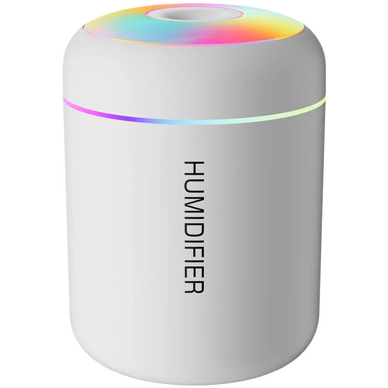 Mini USB Air Humidifier – Portable Aroma Diffuser with LED Light for Home & Bedroom