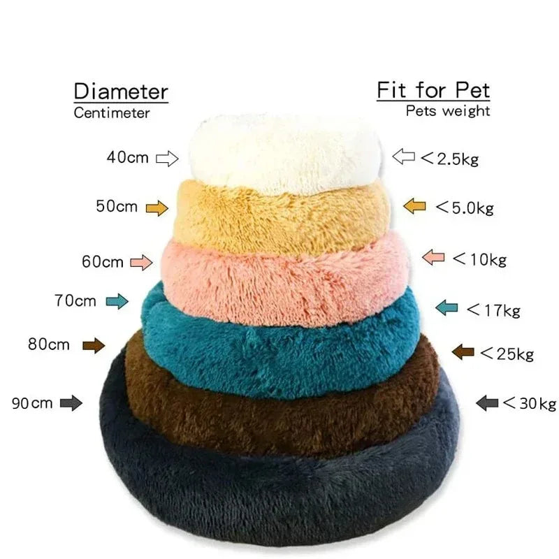 Calming Donut Dog Bed | Soft Plush Anti-Anxiety Pet Bed