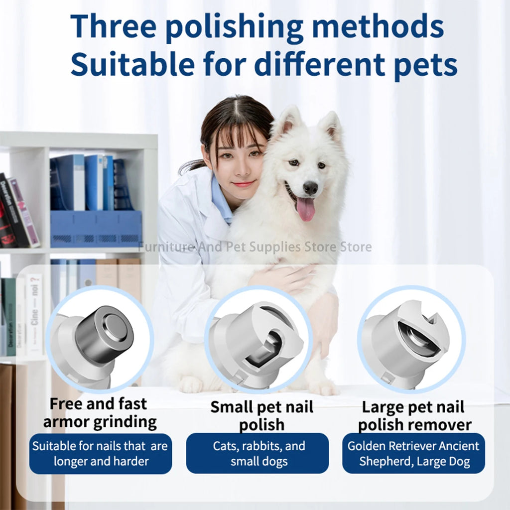 Safe and easy grooming tool for trimming pet hair and smoothing nails at home.