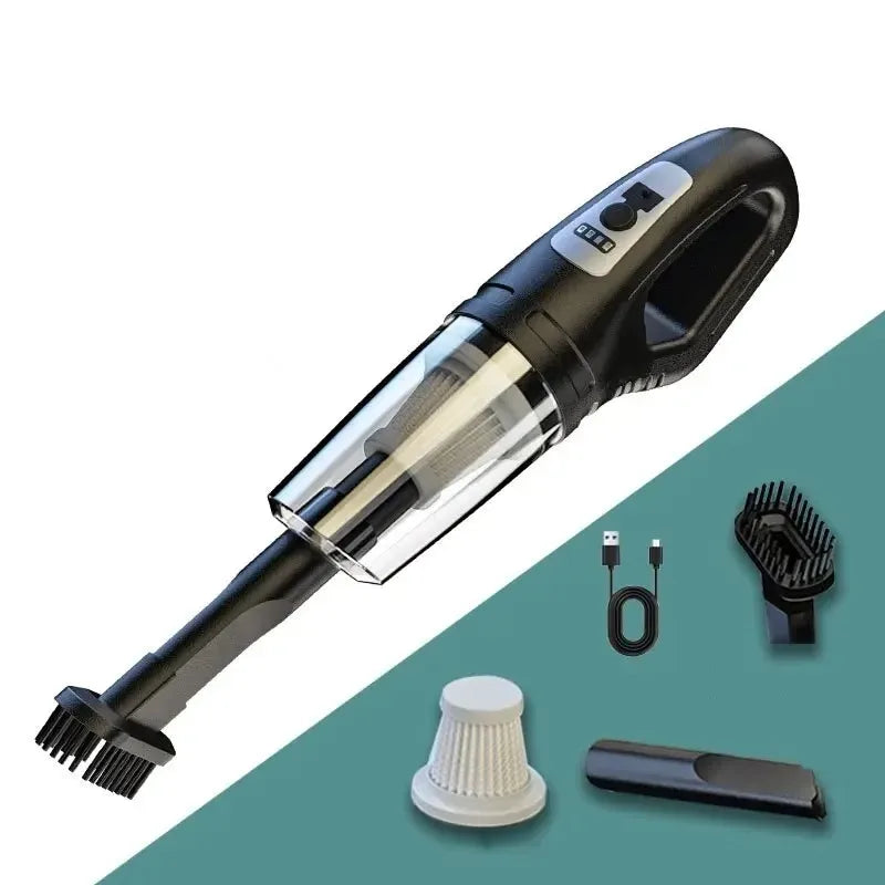 120W Portable Car Vacuum Cleaner – Handheld Cordless Mini Vacuum for Car, Home & Office