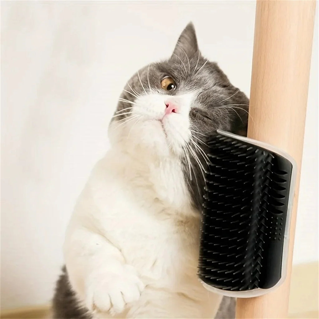 Cat Self Groomer Brush – Wall-Mounted Pet Massage & Fur Removal Comb